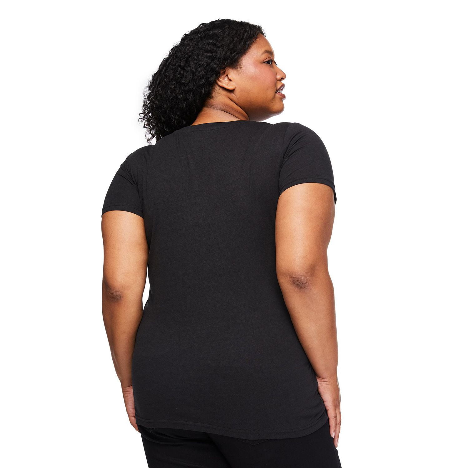 The Pink Closet Women's Plus Crew Neckline Tee