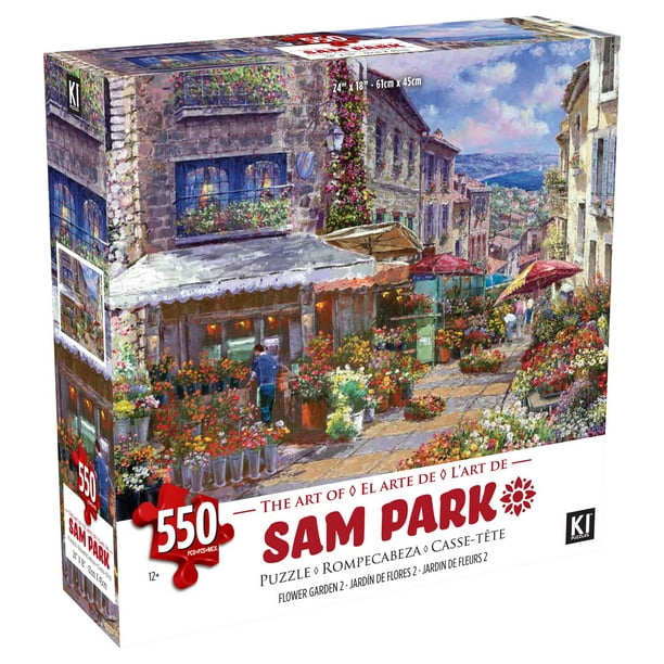 Casse-tête 550 morceaux, “Jardin de fleurs 1” par Sam Park
