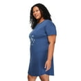 thumbnail image 2 of George Women's Plus Crew-Neck Nightshirt, 2 of 6