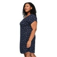thumbnail image 2 of George Women's Plus V-Neck Nightshirt, 2 of 6