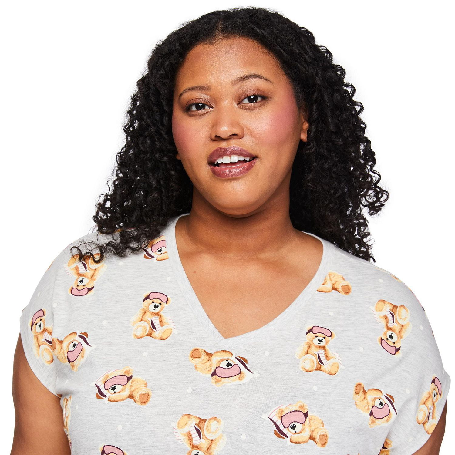 George Women's Plus V-Neck Nightshirt