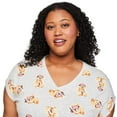 thumbnail image 4 of George Women's Plus V-Neck Nightshirt, 4 of 6