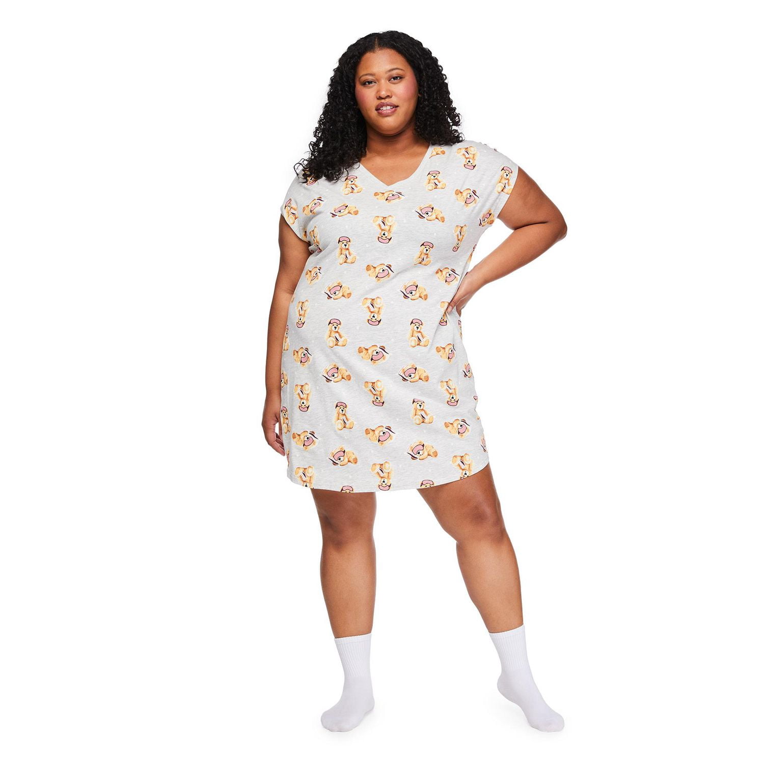 George Women's Plus V-Neck Nightshirt