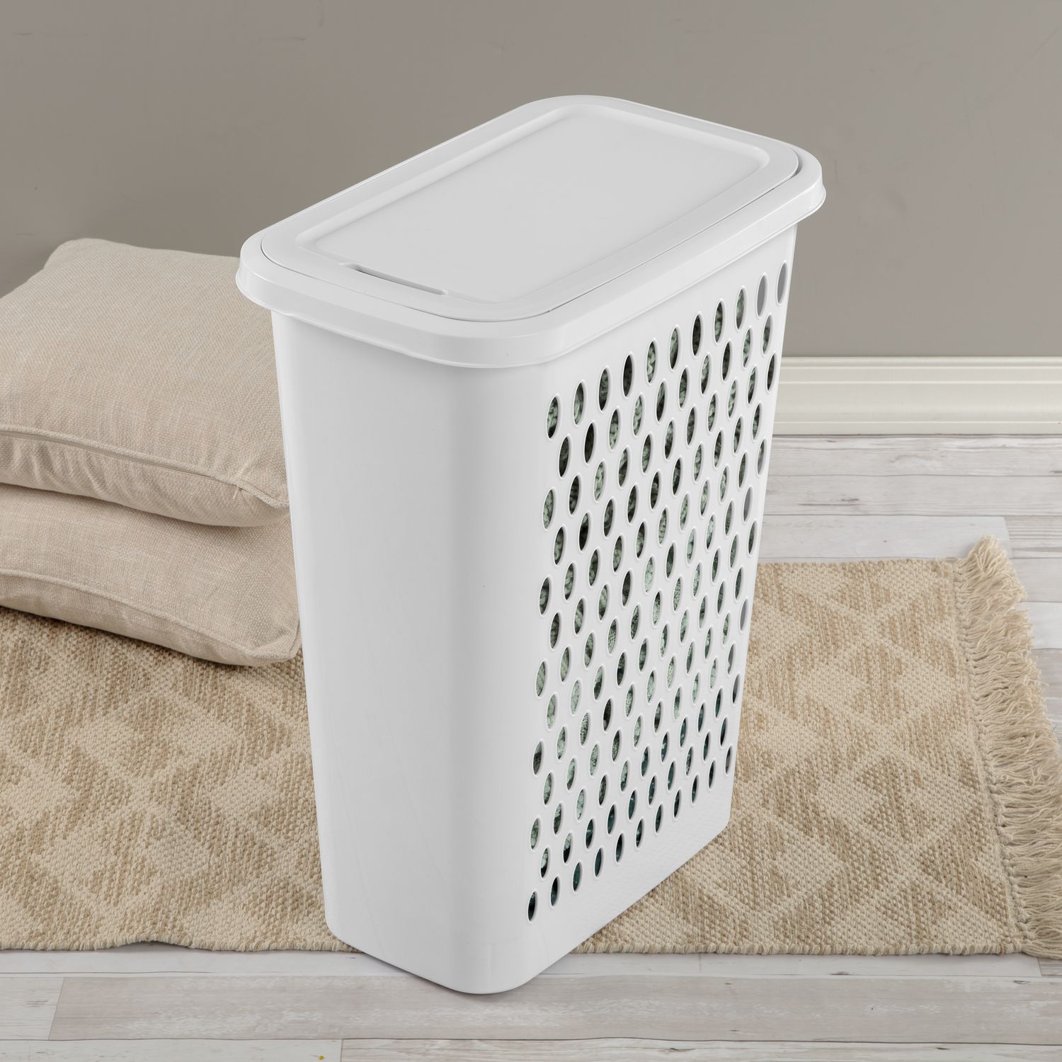 Sterilite Slim Laundry Hamper White Each Walmart.ca