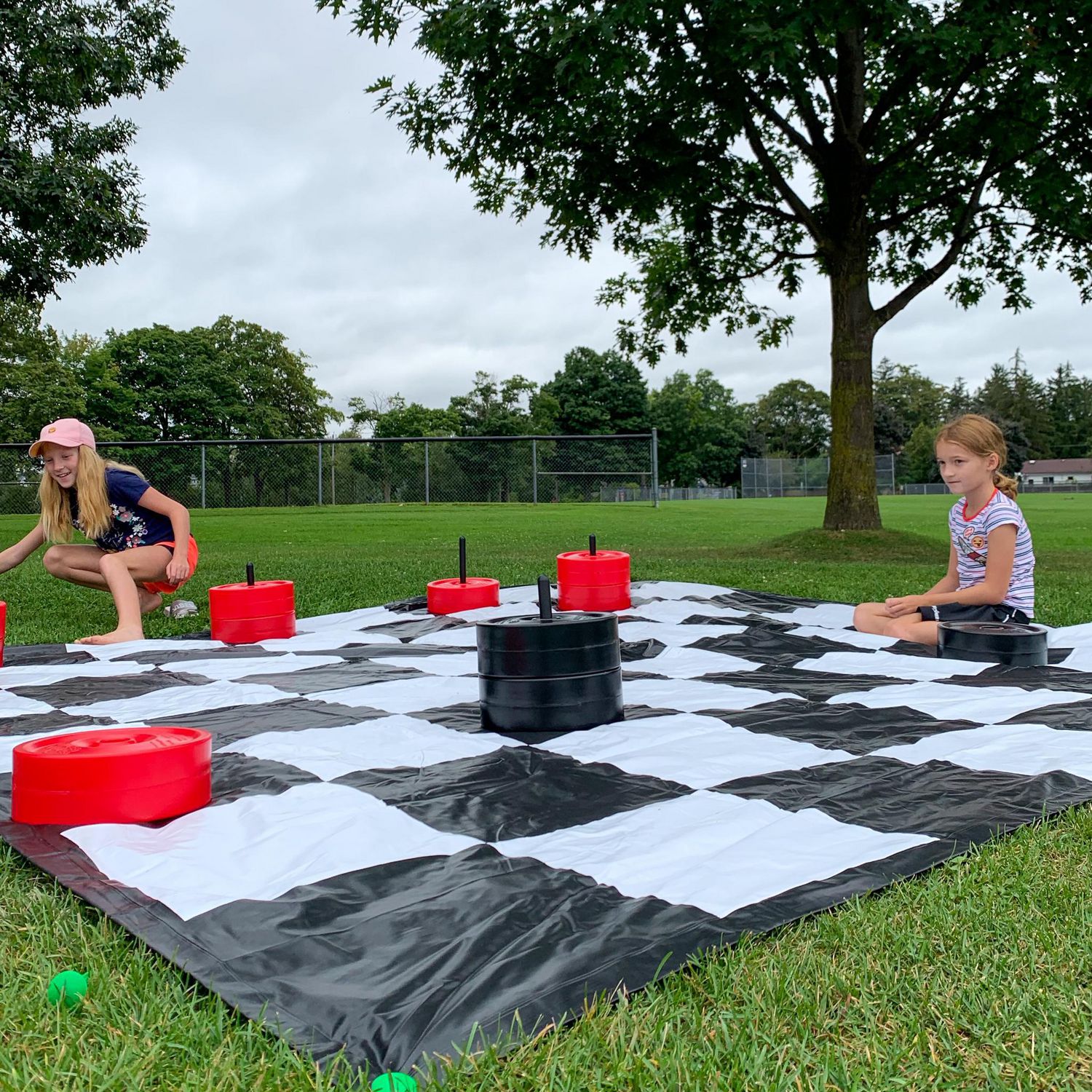 10x10ft Massive Lawn Checkers Game Family Fun Colossal Checkers