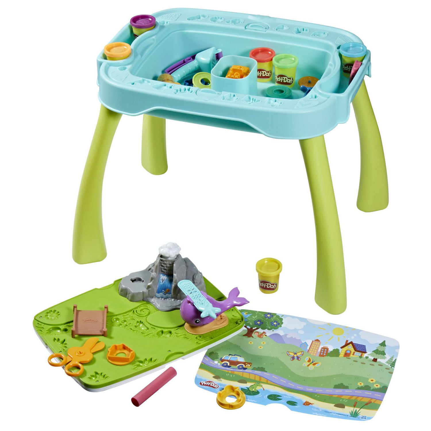 Play Doh All in One Creativity Starter Station Activity Table Ages 3 and up Walmart