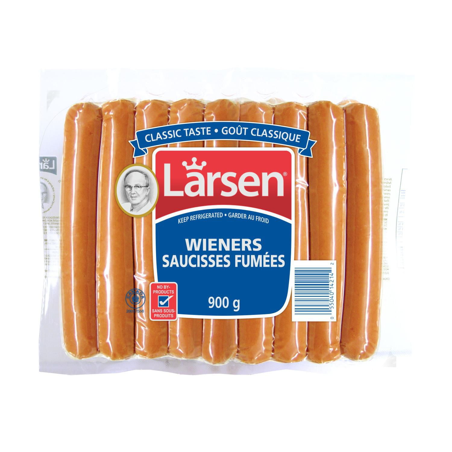 Saucisses fumées classiques format familial Larsen 900 g