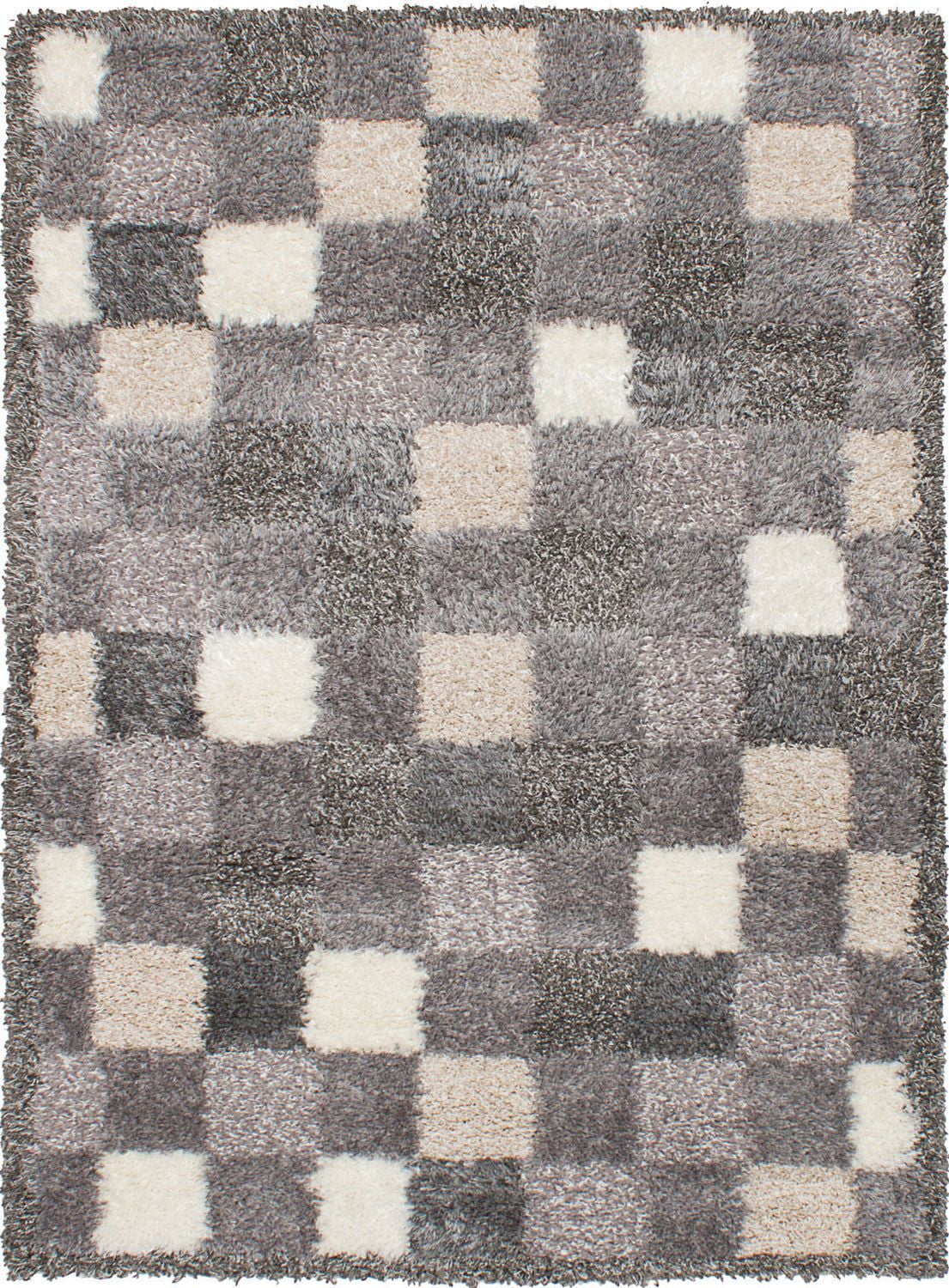 eCarpetGallery Soho Dark Grey Polypropylene Shag 5'5" X 7'8" Walmart