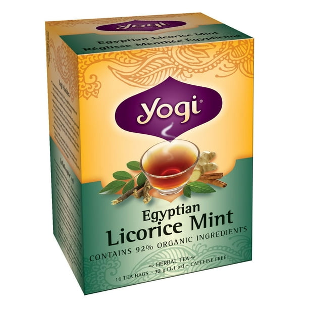 Yogi Teas Egyptian Licorice Mint Herbal Tea 16 Bags 32 g, Egyptian