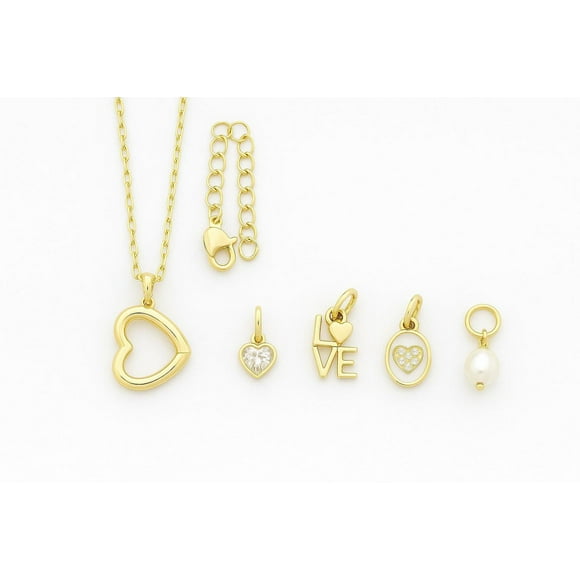 Luxury Designs Inspiration Heart Necklace with Interchangeable charms