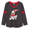 thumbnail image 2 of Peanuts Women's Plus Long Sleeve Tee, 2 of 3
