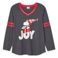 thumbnail image 3 of Peanuts Women's Plus Long Sleeve Tee, 3 of 3