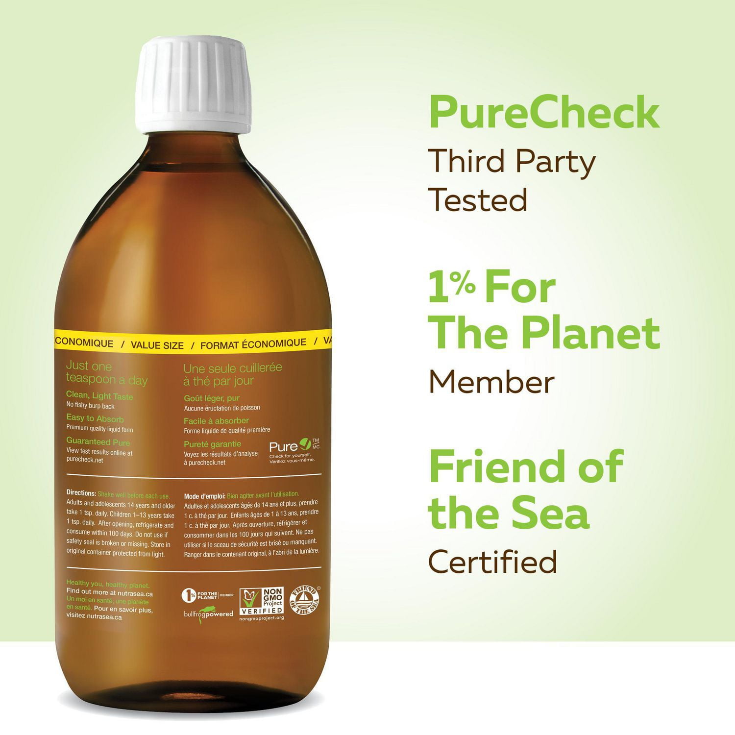 Nature's Way NutraSea Omega 3 Lemon Liquid