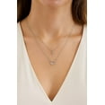 thumbnail image 2 of Luxury Designs Silver Plated Cross & Heart layered Necklace, 2 of 2