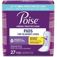 thumbnail image 1 of Poise Incontinence Pads for Women, 6 Drop, Ultimate Absorbency, 1 of 7