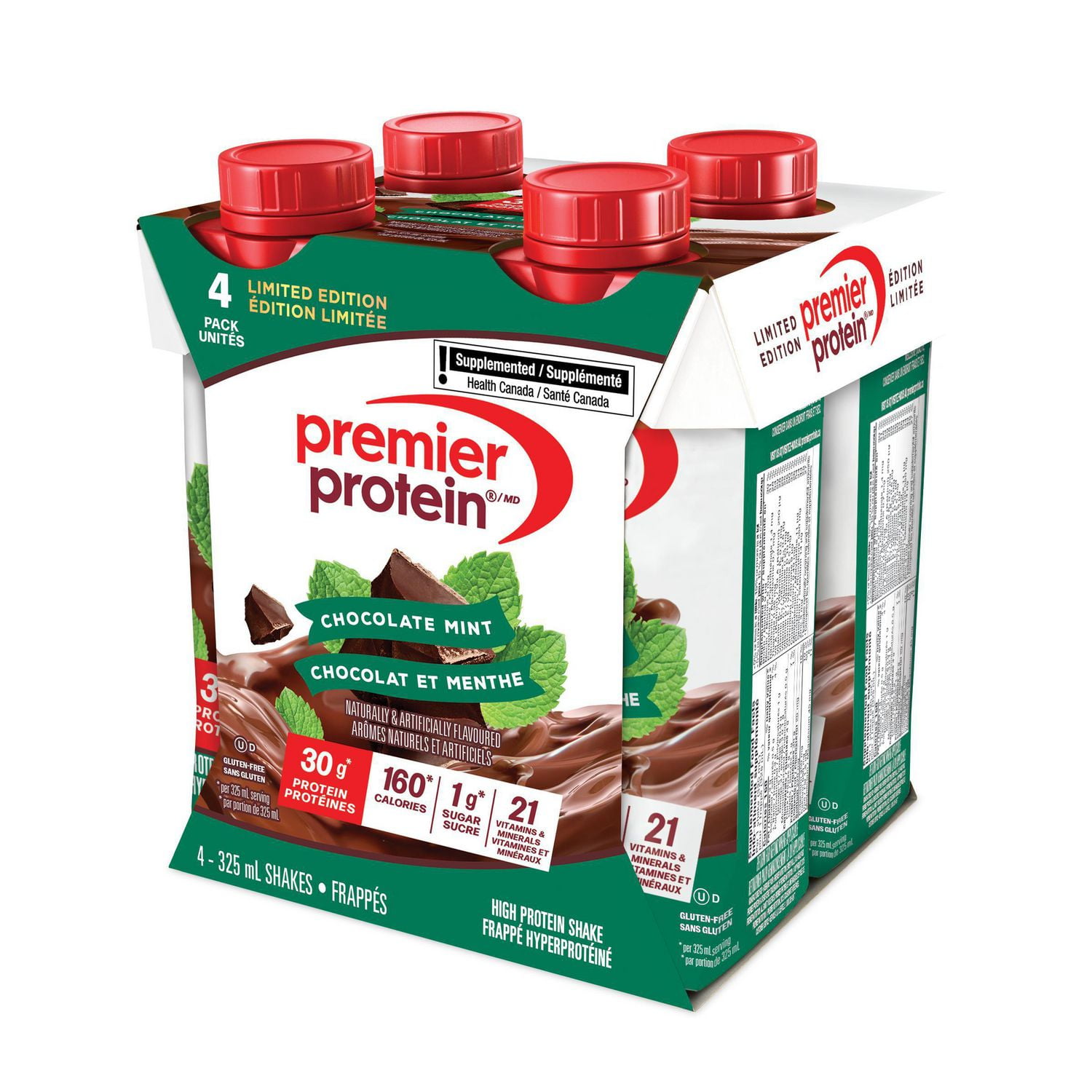 Premier Protein Chocolate Mint High Protein Ready-to-Drink Shake, 4 pack