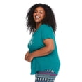 thumbnail image 2 of George Plus Women's Scoop Neckline Tee, 2 of 6