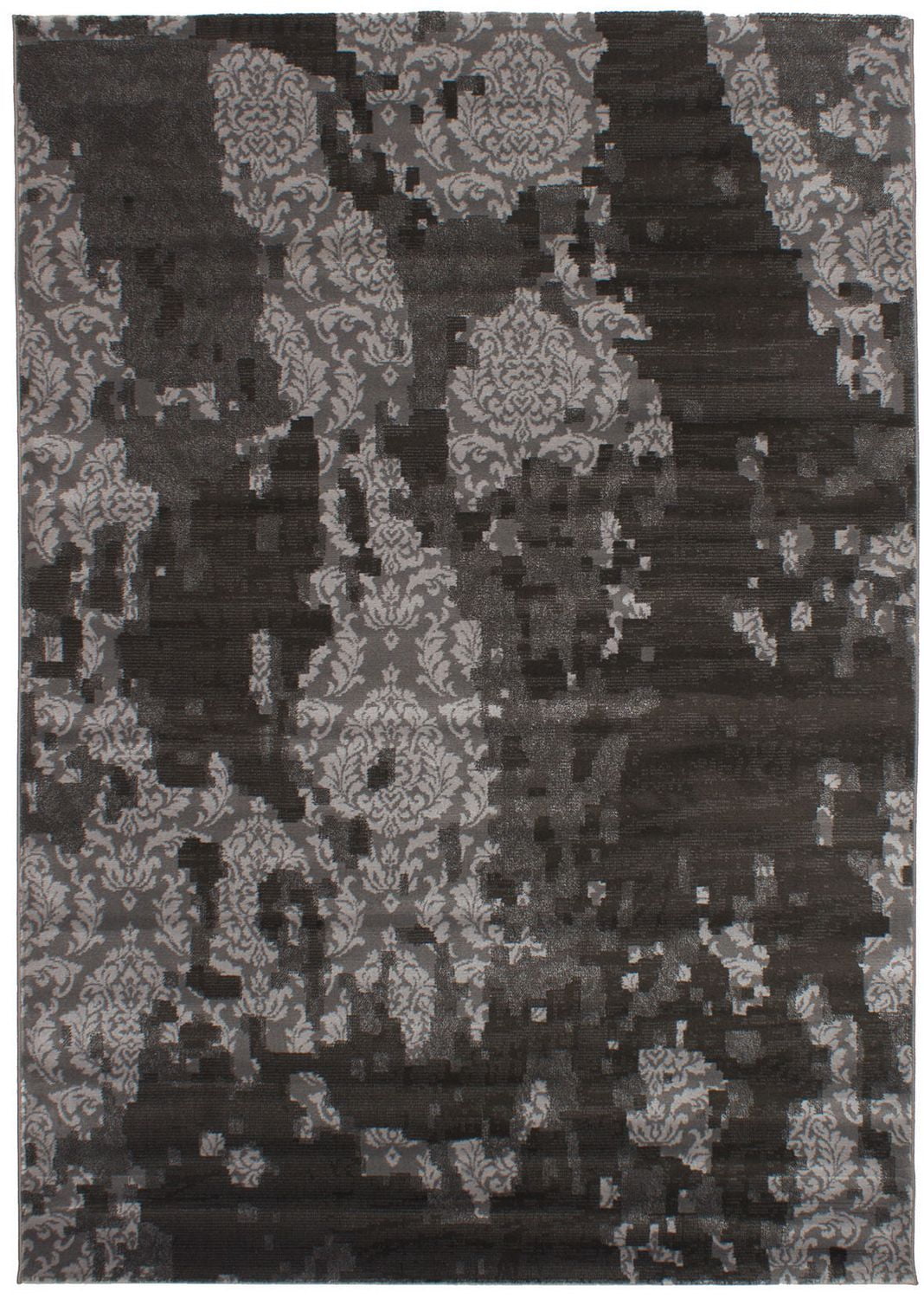 eCarpetGallery Chroma Dark Grey Polypropylene Rug 6'7" X 9'6" Walmart