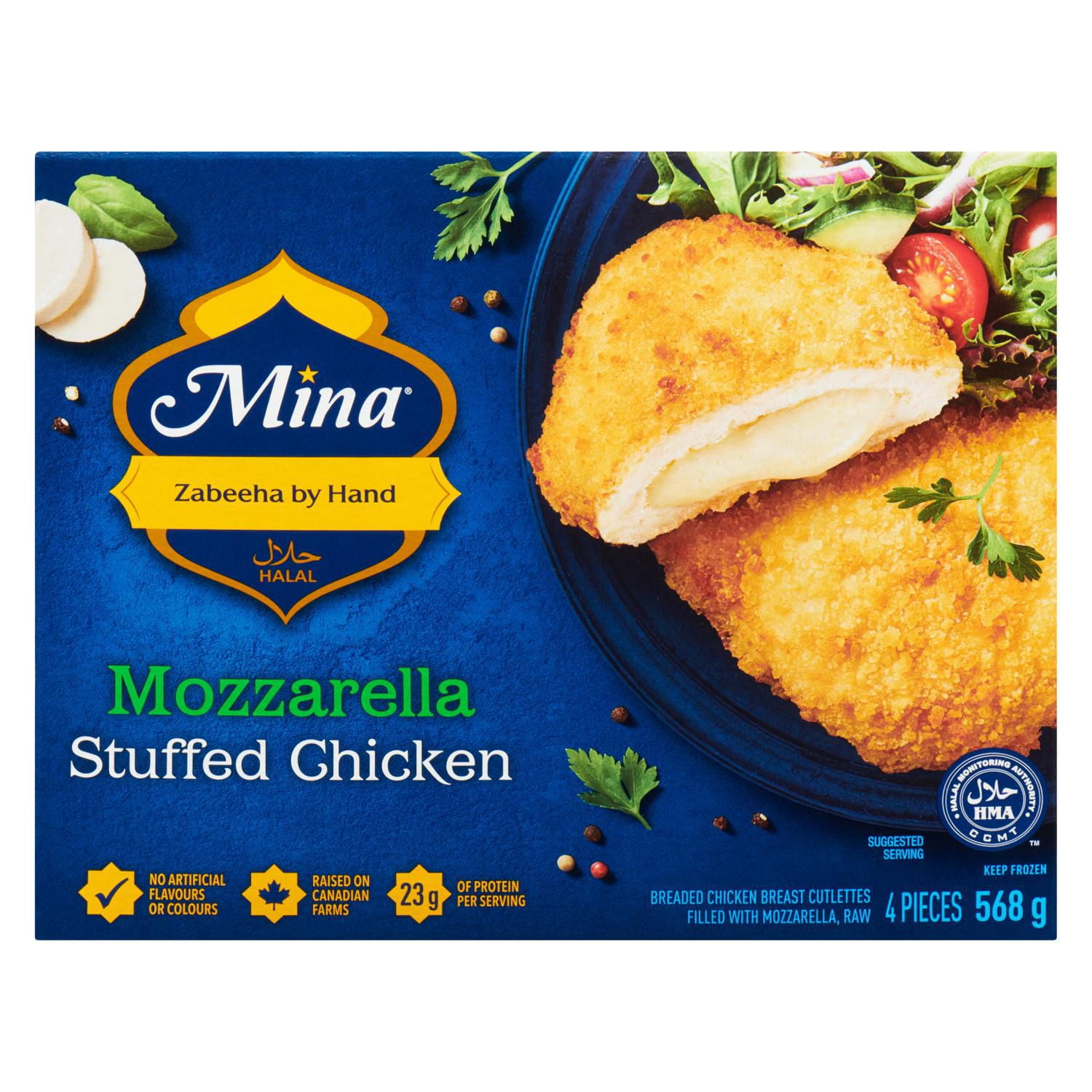 Mina Halal Mozzarella Stuffed Chicken Walmart Canada