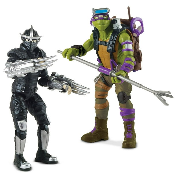 Figurines Shredder contre Donatello Combat Ninja de Ninja Turtles 2