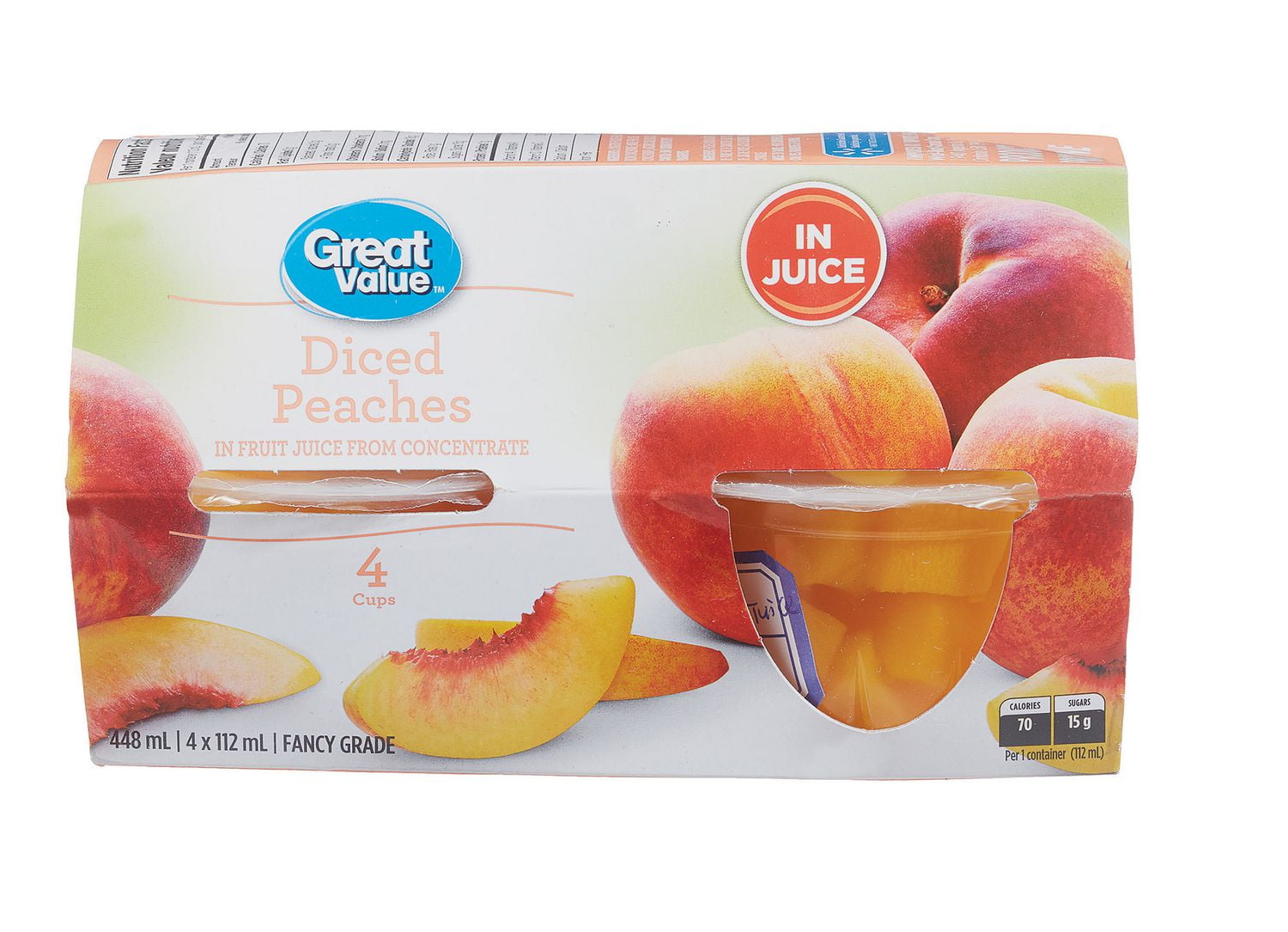 Great Value Diced Peaches Walmart Canada