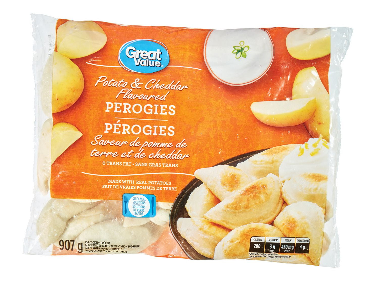 Pérogies Saveur de pomme de terre et de cheddar Walmart Canada