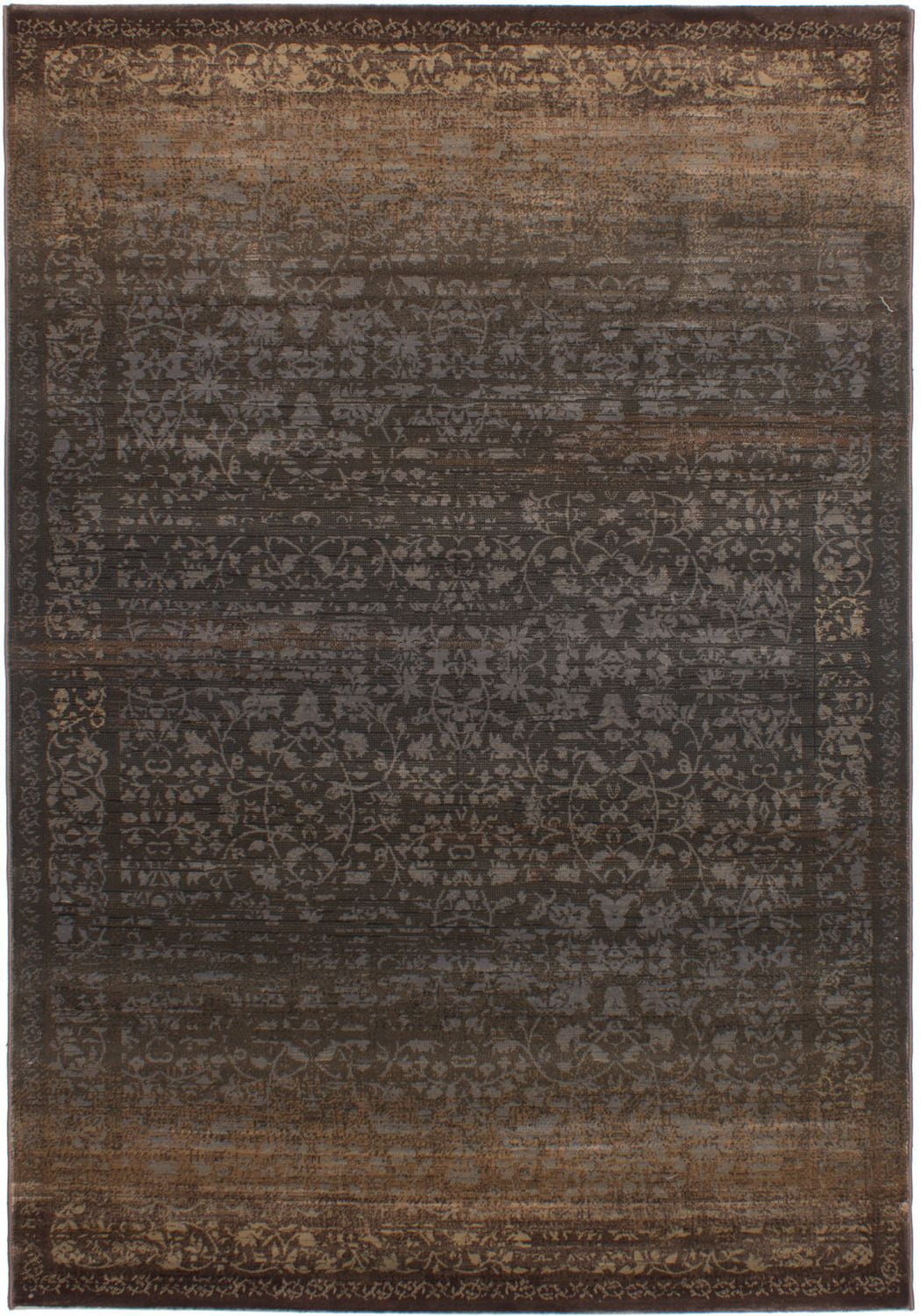eCarpetGallery Chroma Dark Grey Polypropylene Rug 6'7" X 9'6" Walmart