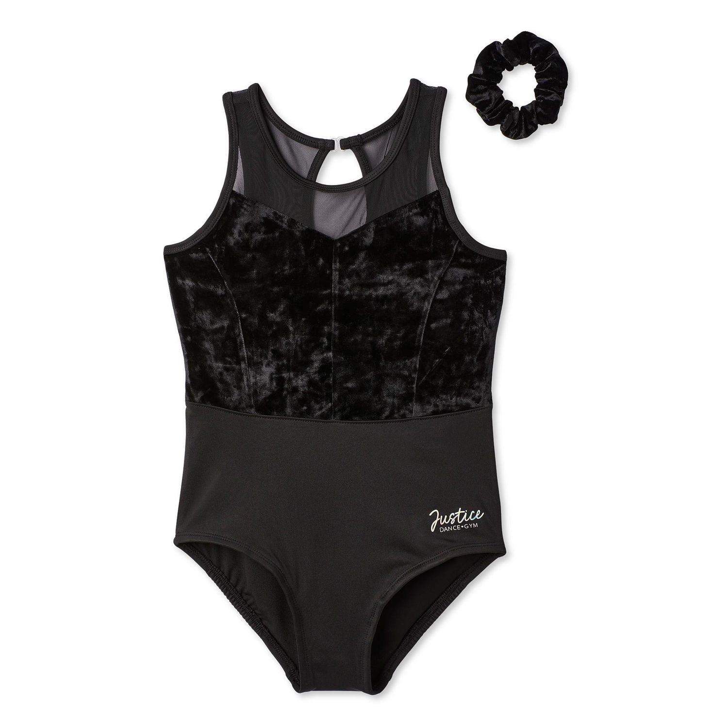 Justice Girls' Two Piece Velour Leotard Set