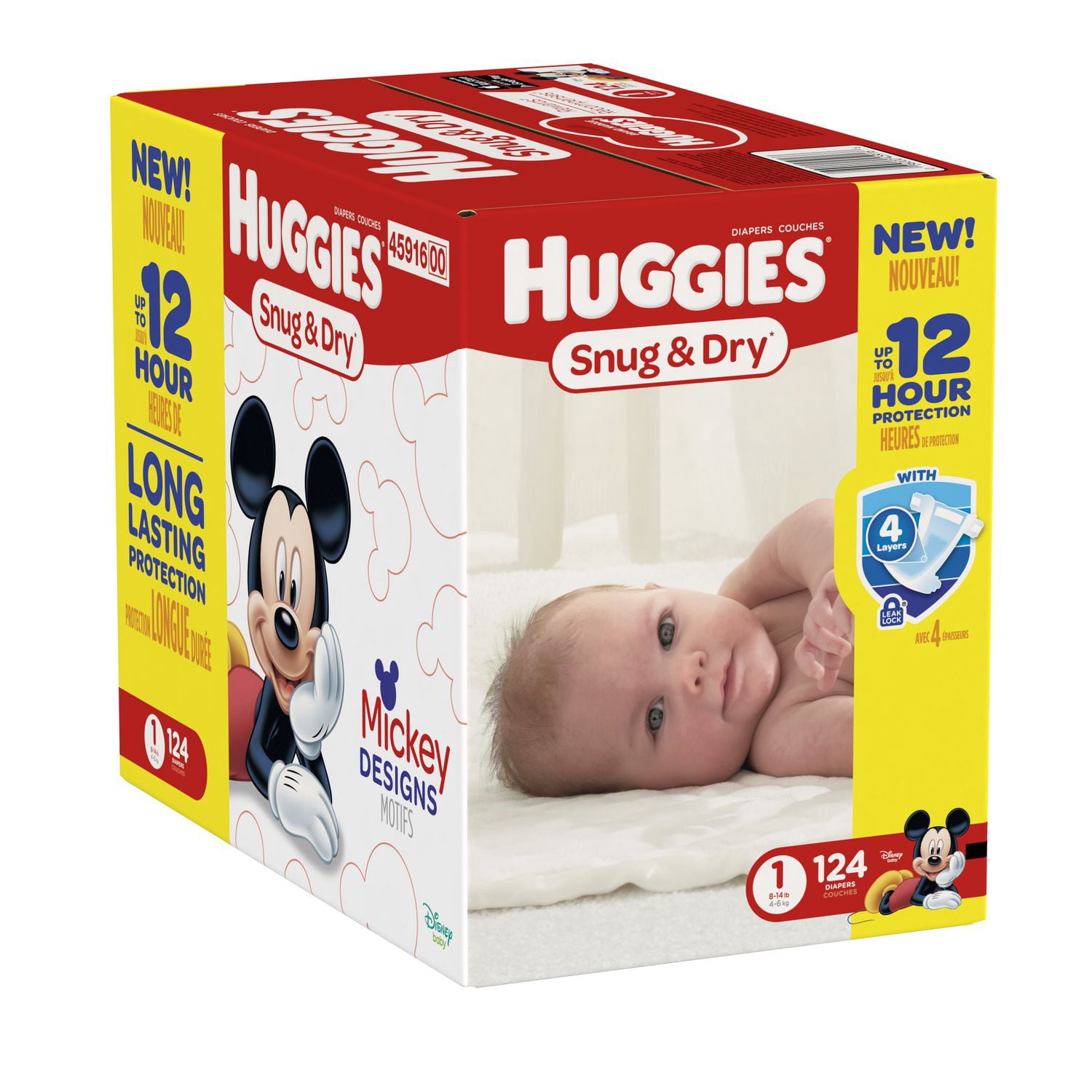 huggies snug n dry size 4