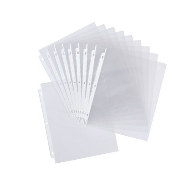 Sheet Protectors, Flexible Frosted Paper Protector Sheets Reusable for  Presentations (Black)