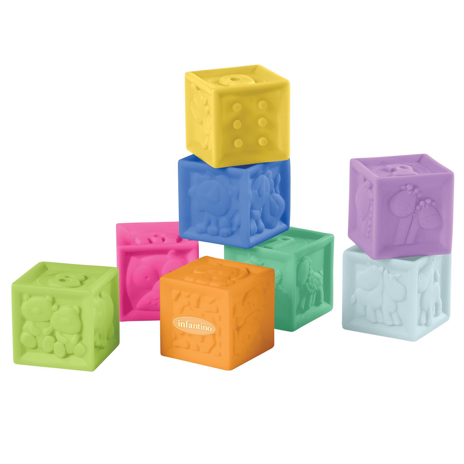 Squeeze & Stack Block Set™ - 8 piece set – Infantino