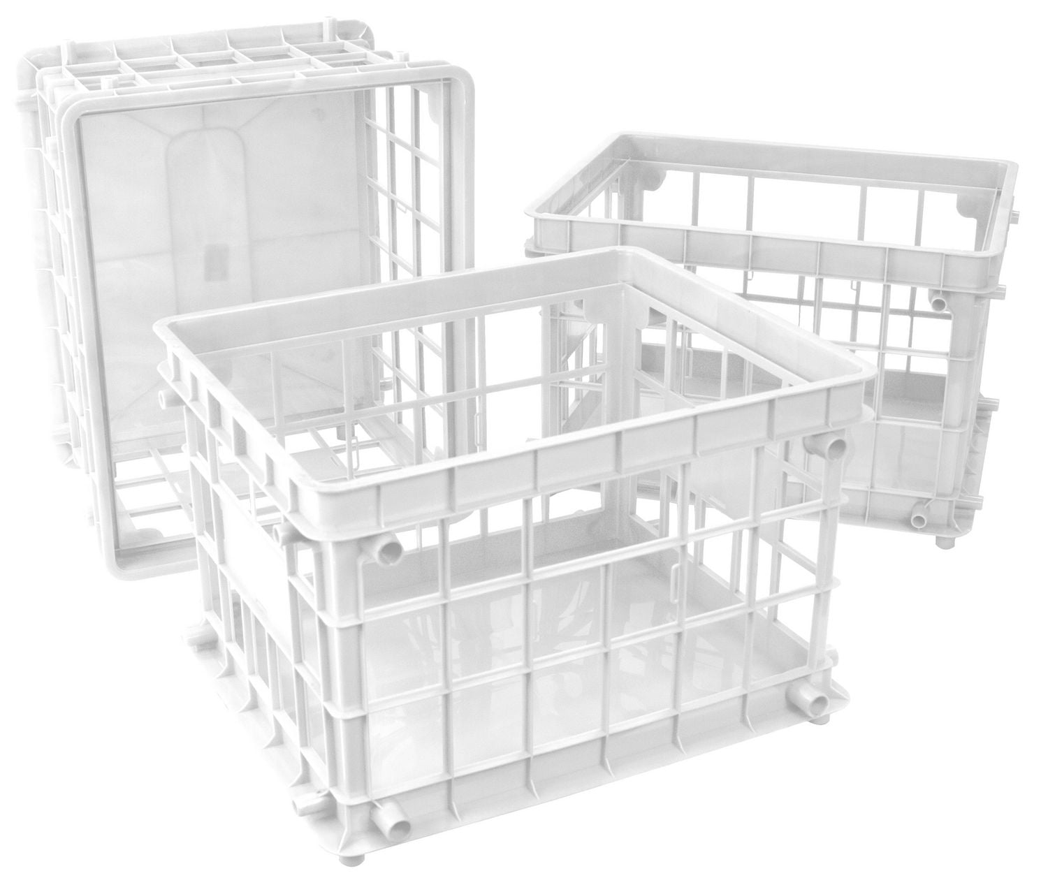 Storex File Crate Standard Letter&Legal / White (3 units/pack