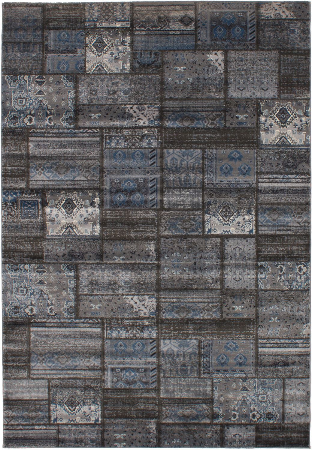 eCarpetGallery Chroma Dark Grey Polypropylene Rug 6'7" X 9'6" Walmart