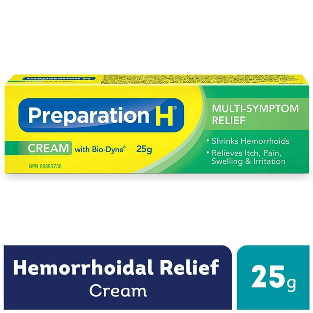 Preparation H® Multi-Symptom Hemorrhoid Treatment Cream with Bio-Dyne, 25g Tube