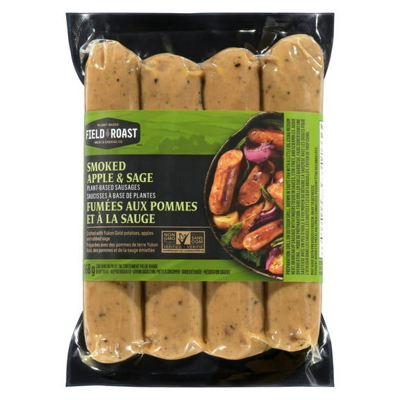 Field Roast Smoked Apple & Sage Plant-Based Sausages, 368 g