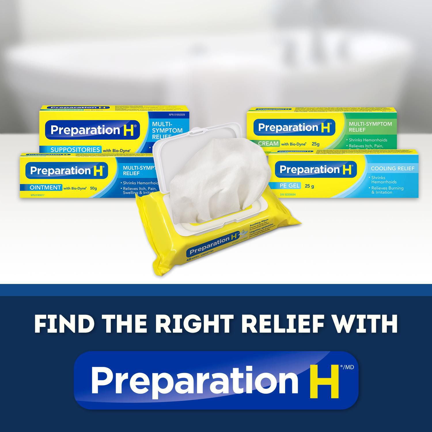 Preparation H® Cooling Hemorrhoid Relief PE Gel with Phenylephrine and Witch Hazel, 25g Tube, 25g
