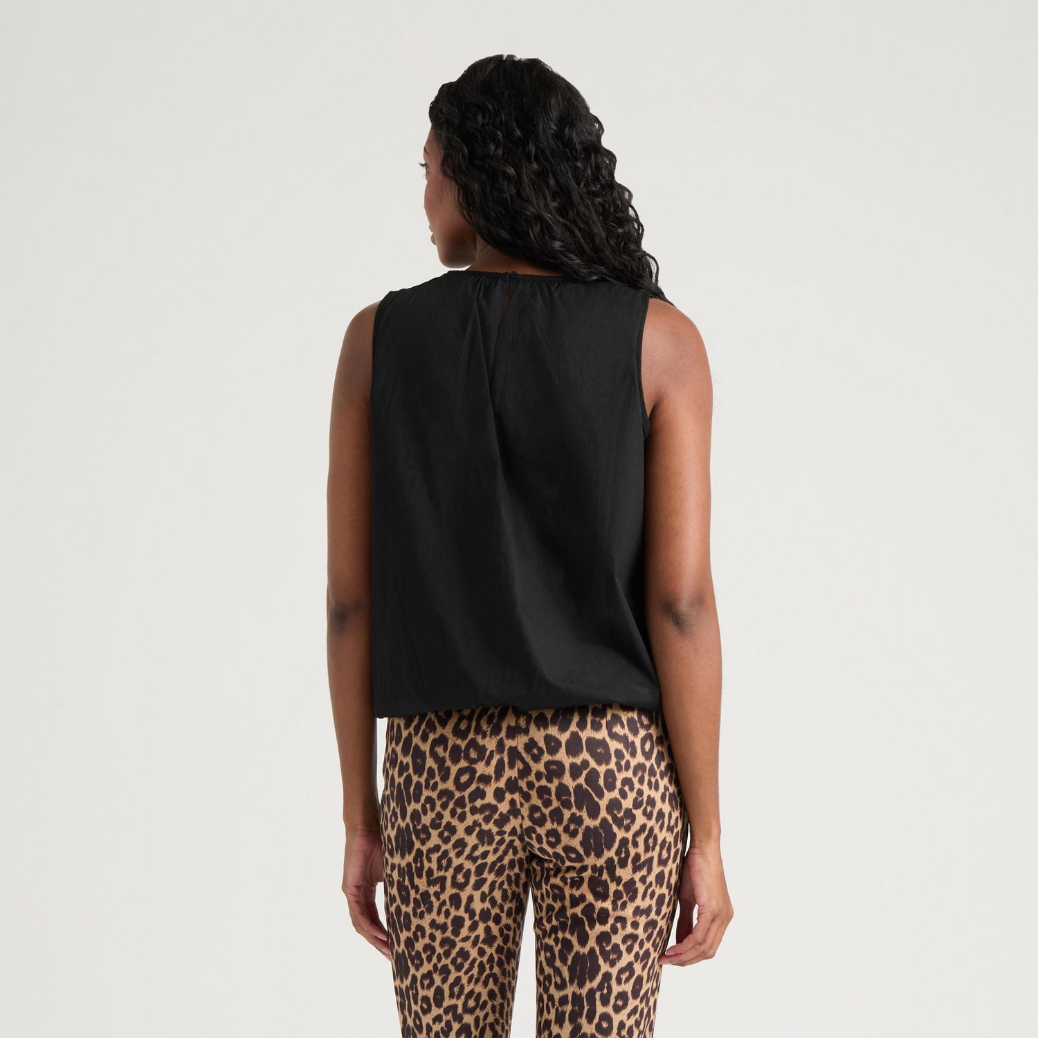 Blouse ballon sans manches pour femmes Mexx