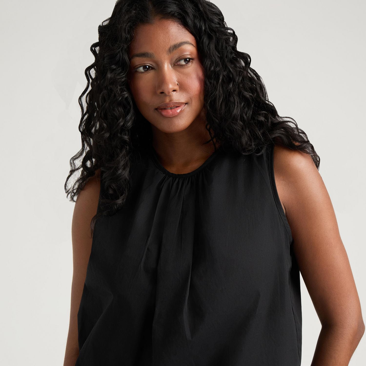 Blouse ballon sans manches pour femmes Mexx