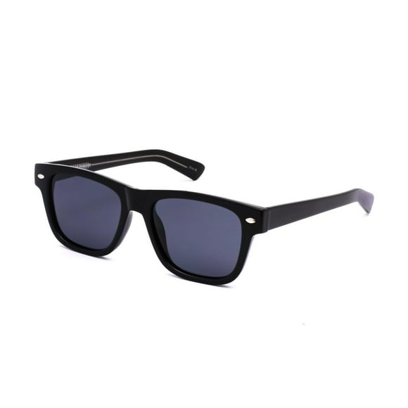 George Men's Polarized Black Square Sunglasses