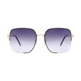 thumbnail image 2 of No Boundaries Women's Gold and Black Square Sunglasses, 2 of 3