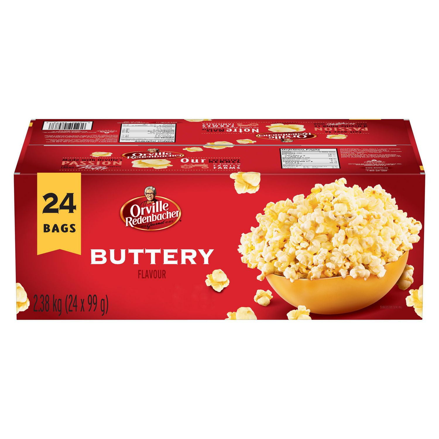 Orville Redenbacher's® Gourmet® Microwave Popcorn, Buttery Flavour