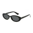 thumbnail image 1 of No Boundaries Women's Black Oval Sunglasses, 1 of 3