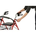 thumbnail image 2 of Medline Steel Rollator with 8" Wheels, Red, Knockdown, 2 of 5