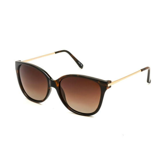 Time & Tru Women's Polarized Tort Square Sunglasses