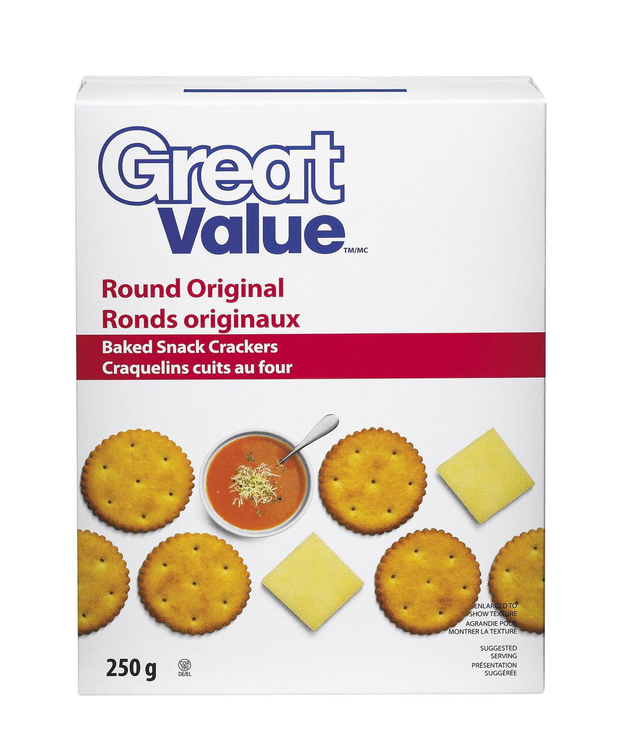 Great Value Round Original Baked Snack Crackers Walmart Canada