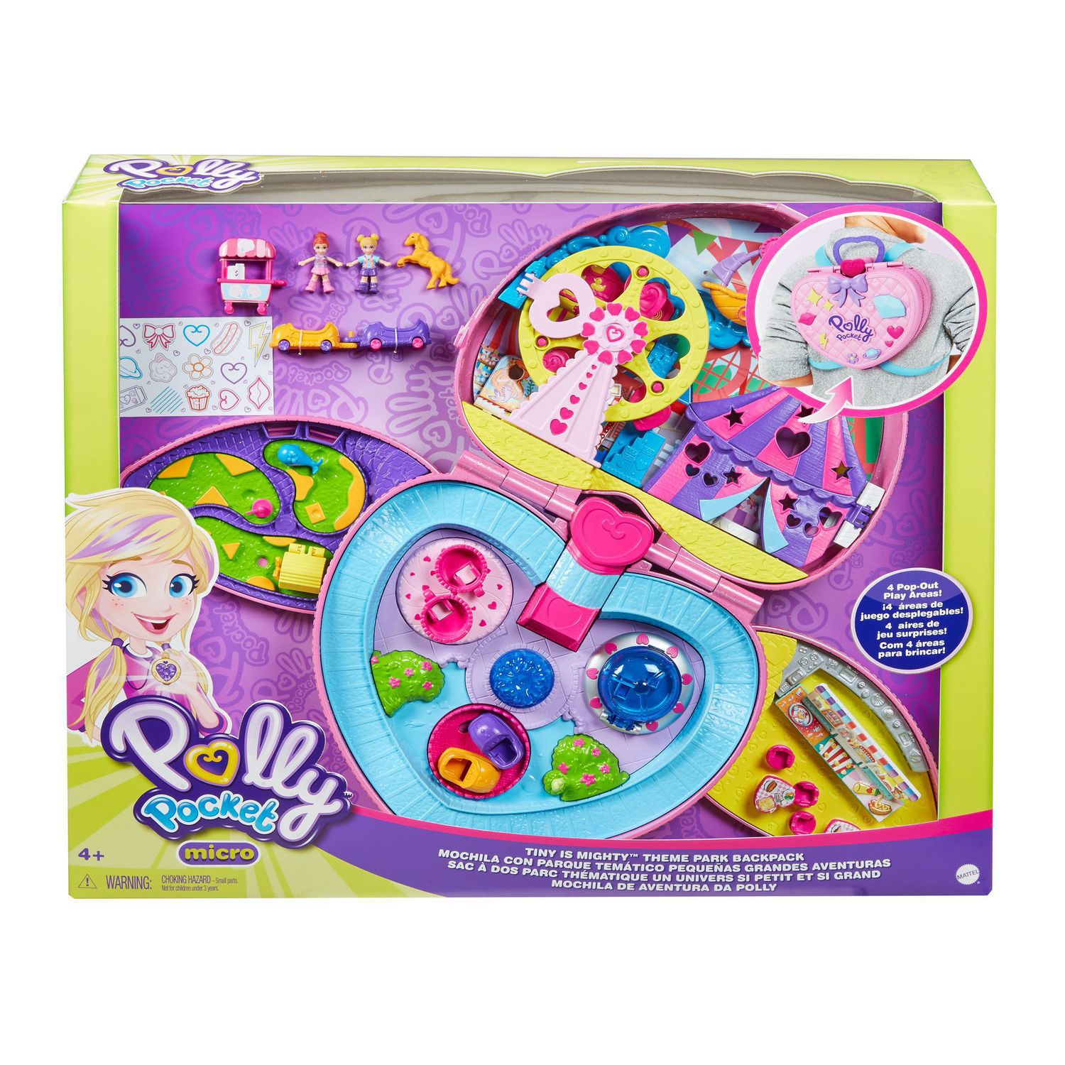 polly pocket backpack theme park