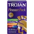 thumbnail image 1 of Trojan Pleasure Pack Assorted Lubricated Condoms, Extra Stimulting, 1 of 7