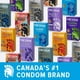 Assortiment Trojan Plaisirs variés condoms lubrifiés 34 condoms lubrifiés en latex – image 5 sur 7