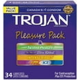 thumbnail image 1 of Assortiment Trojan Plaisirs variés condoms lubrifiés. 34 Count, 1 of 8