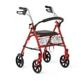 thumbnail image 1 of Medline Steel Rollator with 8" Wheels, Red, Knockdown, 1 of 5